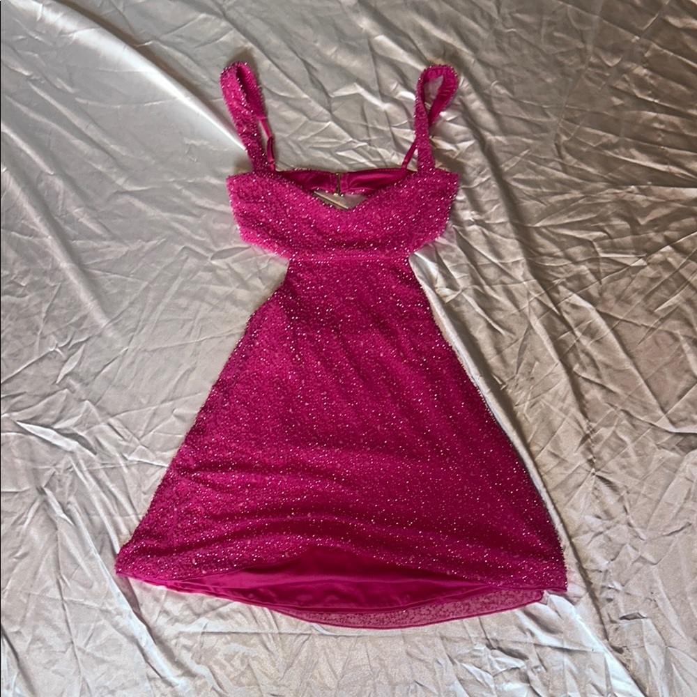 Oh Polly Fuchsia Dress